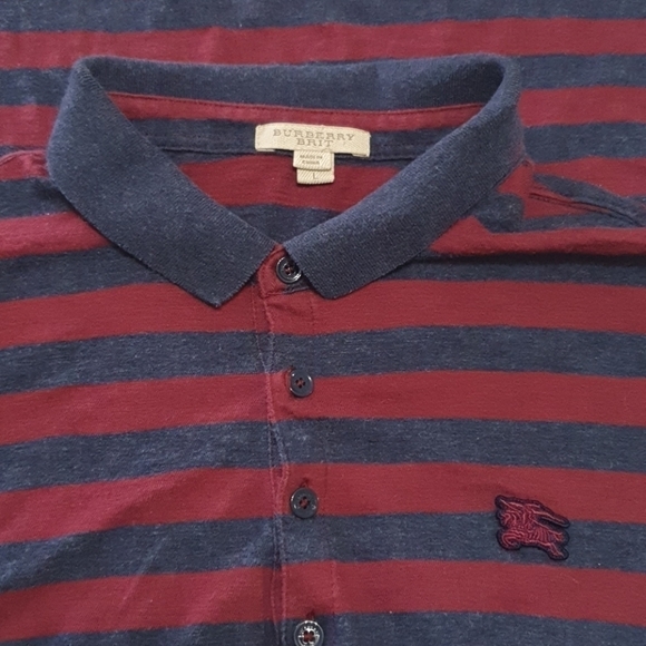 Burberry Brit Cotton Striped Polo Shirt - Picture 4 of 10